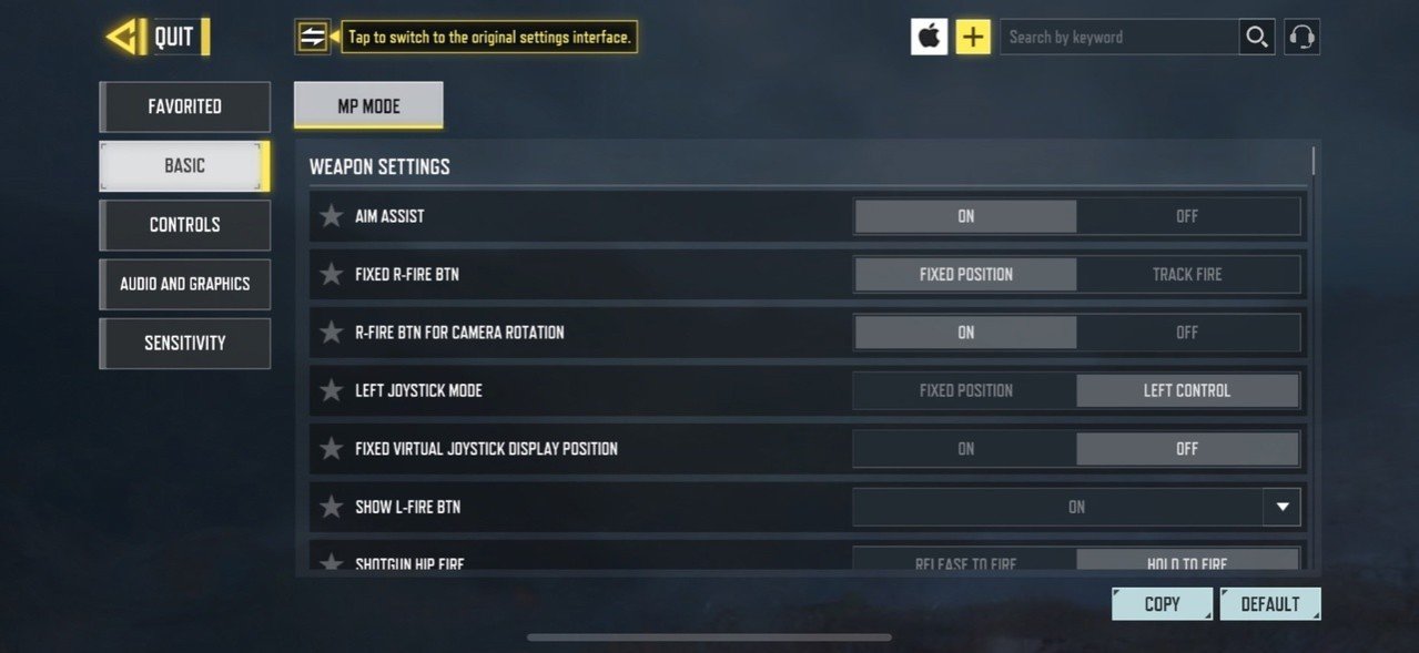 Adjusting Graphics
