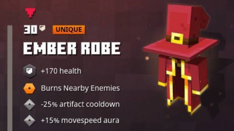 Minecraft Dungeons Armor Ember Robe