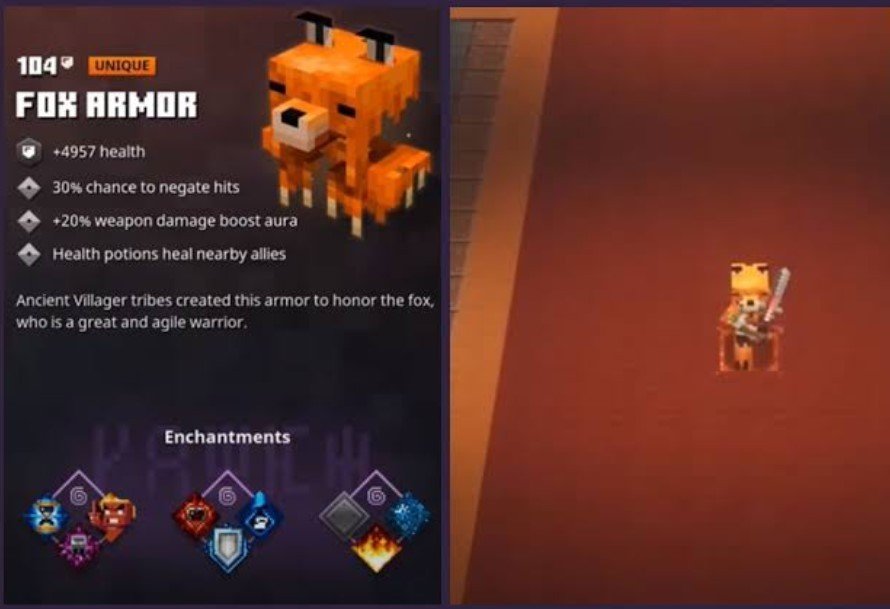 Minecraft Dungeons Armor Frost Bite