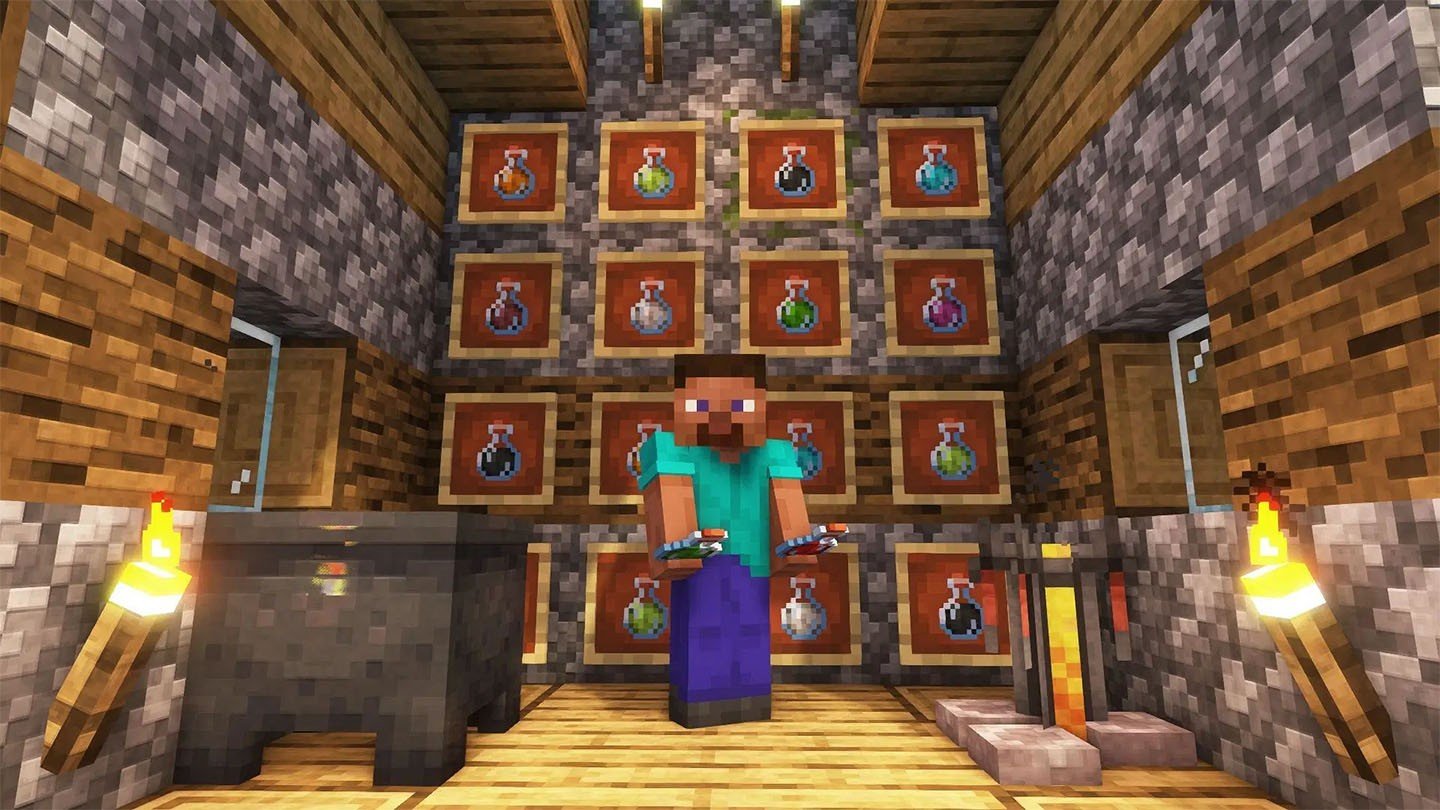 Strength Potion in Minecraft - Recipe and Uses
