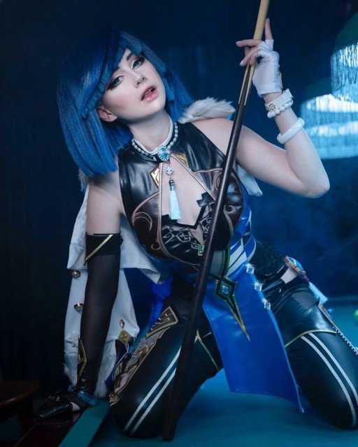 Let’s play billiards? ✨Costume from @uwowo.cosplay #yelan #yelangenshinimpact #yelanedit #genshinita...