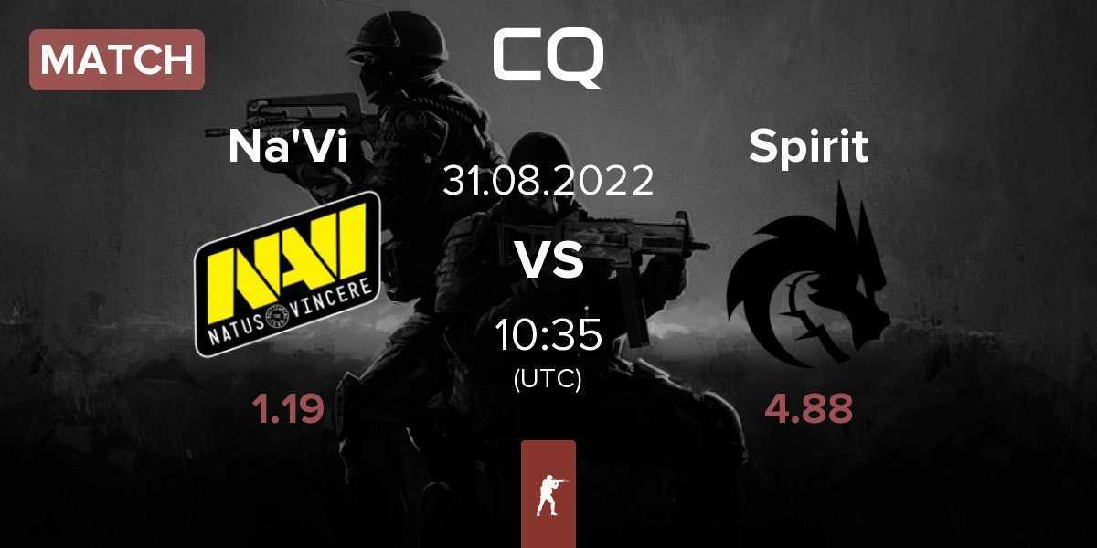 Match Natus Vincere Na'Vi vs Team Spirit Spirit | 31.08
