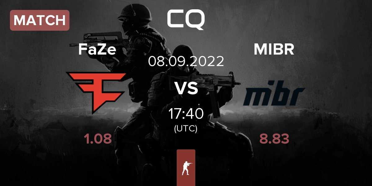 Match FaZe Clan FaZe vs Made in Brazil MIBR | 08.09