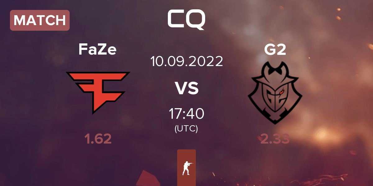 Match FaZe Clan FaZe vs G2 Esports G2 | 10.09