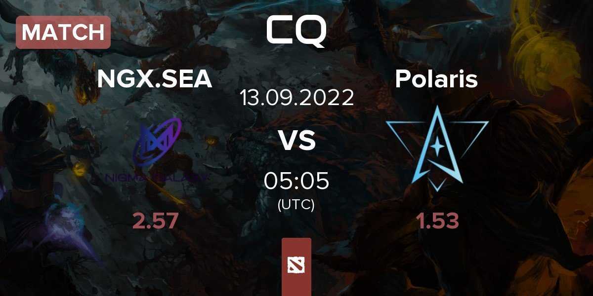 Match Nigma Galaxy SEA NGX.SEA vs Polaris Esports Polaris | 13.09