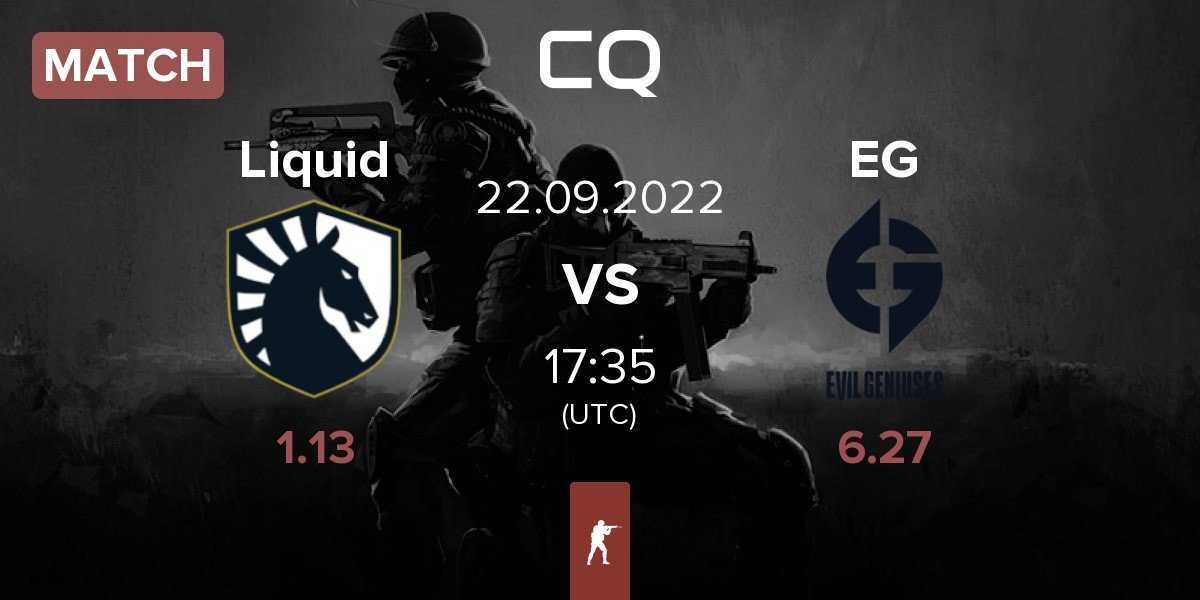 Match Team Liquid Liquid vs Evil Geniuses EG | 22.09