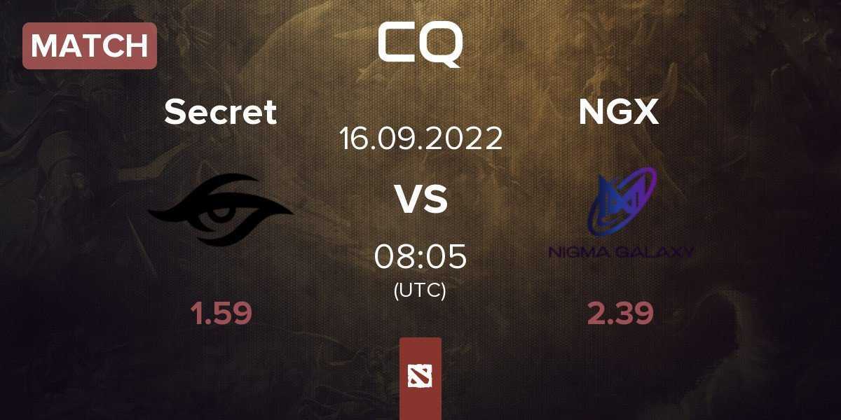 Match Team Secret Secret vs Nigma Galaxy NGX | 16.09