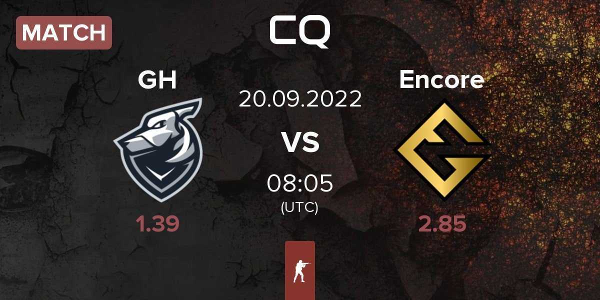 Match Grayhound Gaming GH vs Encore Esports Club Encore | 20.09