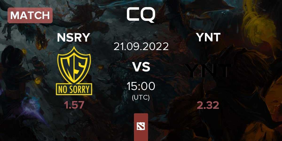 Match No Sorry NSRY vs YNT | 21.09