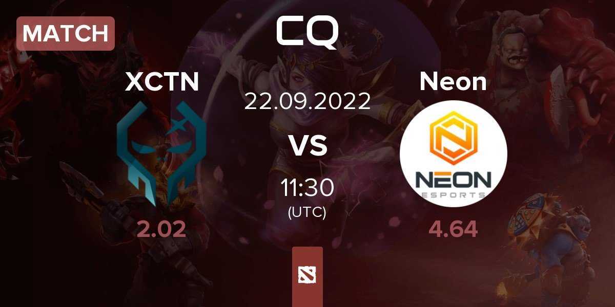 Match Execration XCTN vs Neon Esports Neon | 22.09