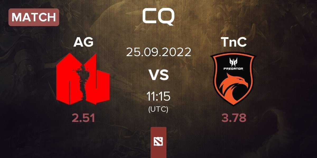 Match Army Geniuses AG vs TNC Predator TnC | 25.09