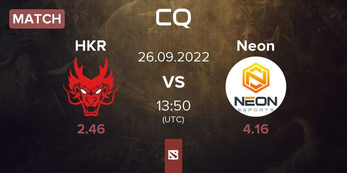 Match Hokori HKR vs Neon Esports Neon | 26.09