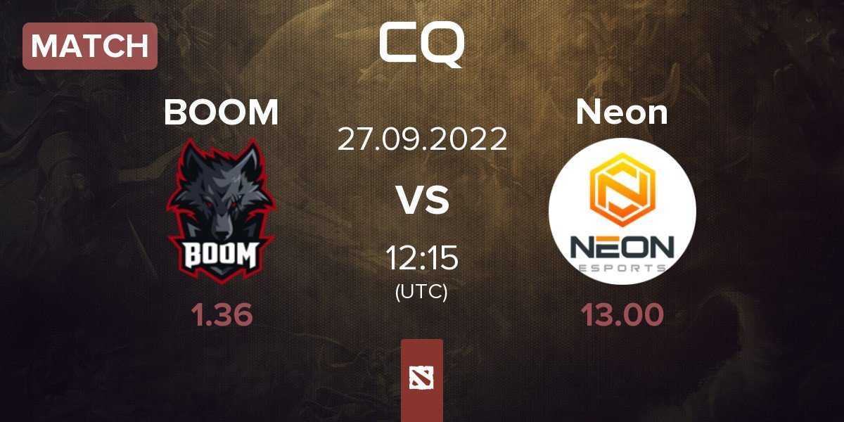 Match BOOM Esports BOOM vs Neon Esports Neon | 27.09
