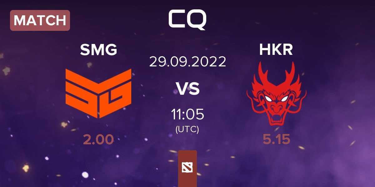 Match Team SMG SMG vs Hokori HKR | 29.09
