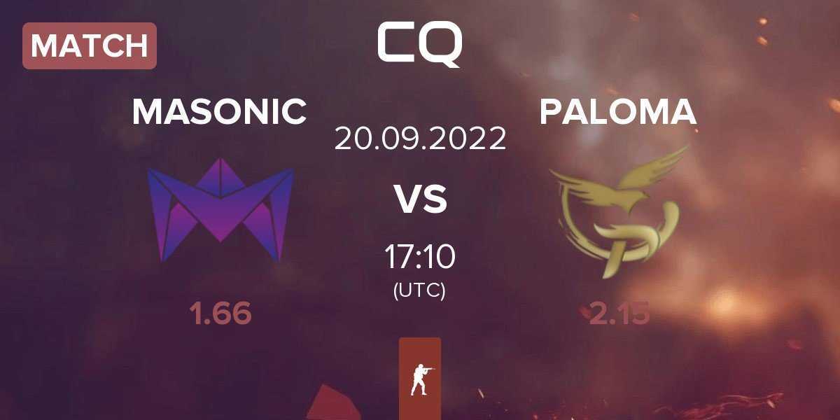 Match MASONIC vs PALOMA | 20.09