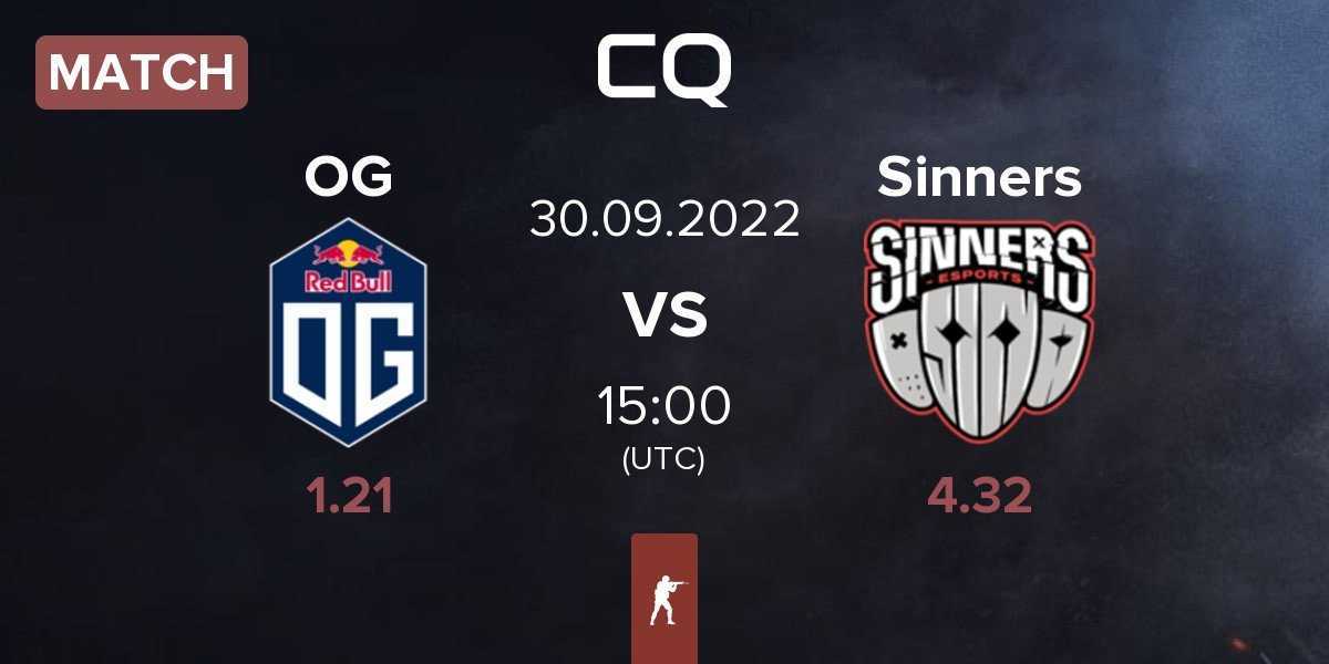 Match OG vs Sinners Esports Sinners | 30.09