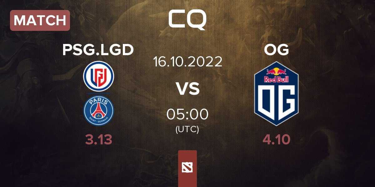 Match PSG.LGD vs OG | 16.10