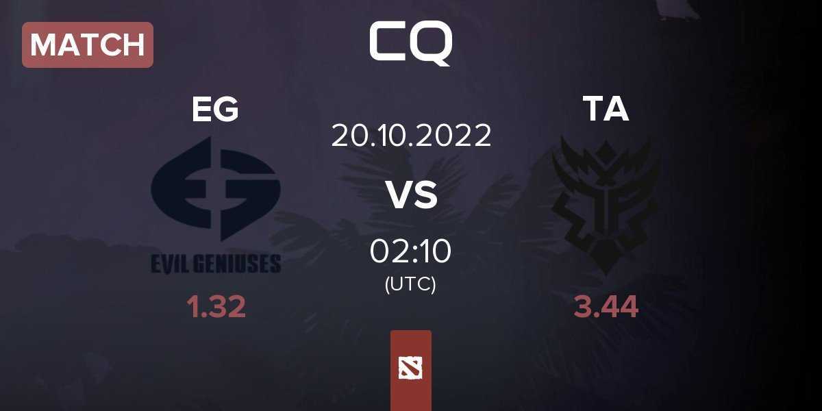 Match Evil Geniuses EG vs Thunder Awaken TA | 20.10