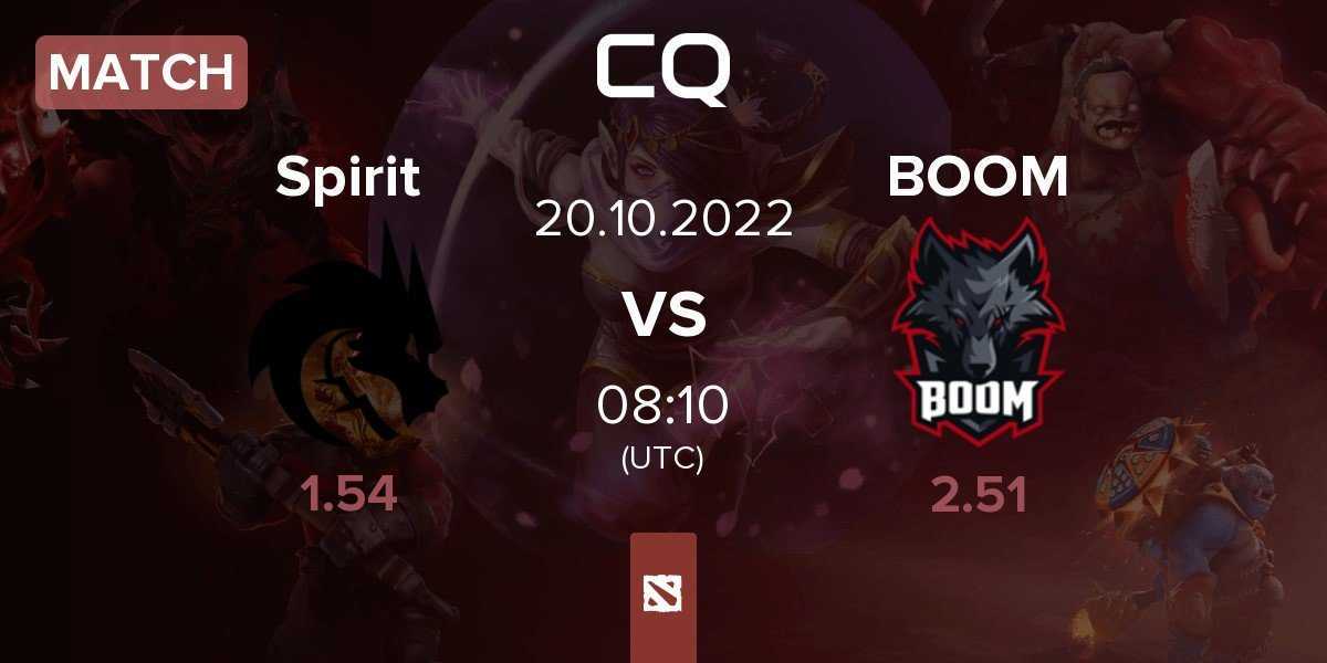 Match Team Spirit Spirit vs BOOM Esports BOOM | 20.10