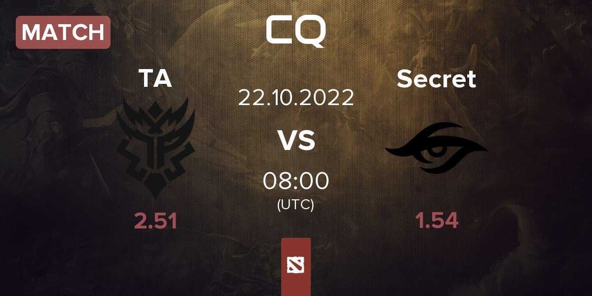 Match Thunder Awaken TA vs Team Secret Secret | 22.10