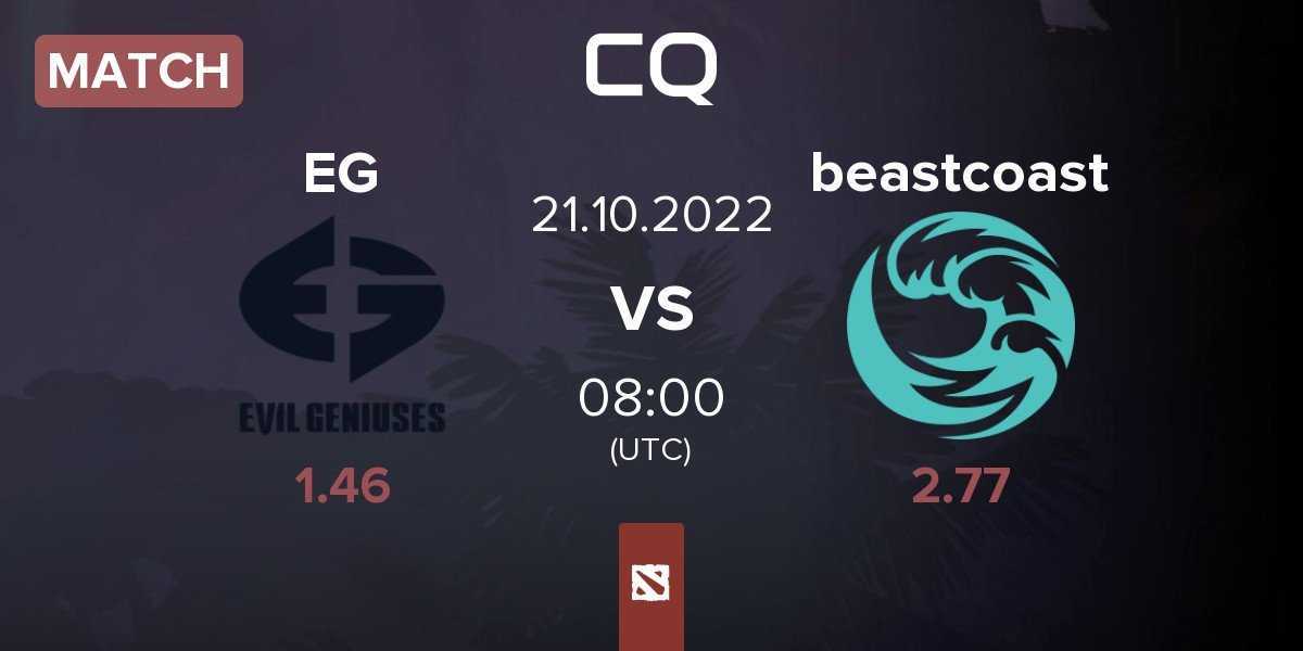Match Evil Geniuses EG vs beastcoast | 21.10
