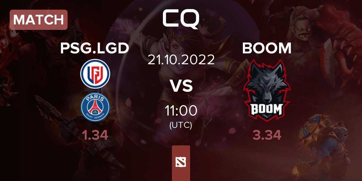 Match PSG.LGD vs BOOM Esports BOOM | 21.10