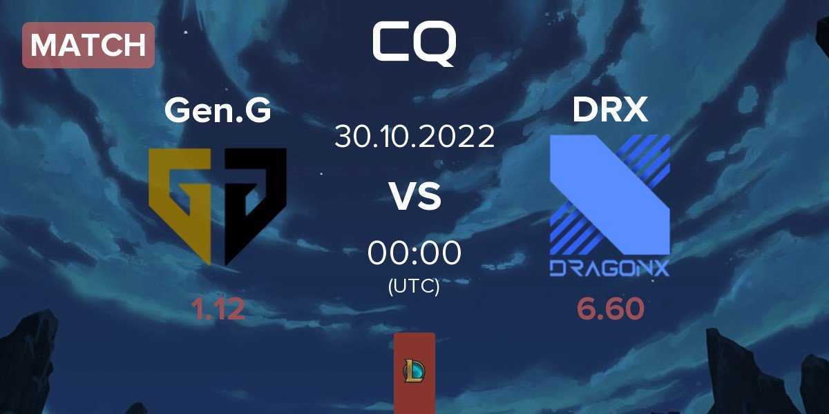 Match Gen.G Esports Gen.G vs DRX | 30.10