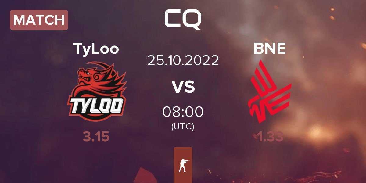Match TyLoo vs Bad News Eagles BNE | 25.10