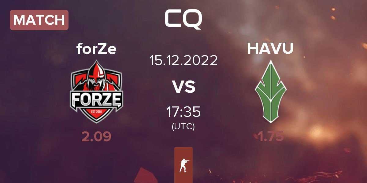 Match forZe vs HAVU Gaming HAVU | 15.12