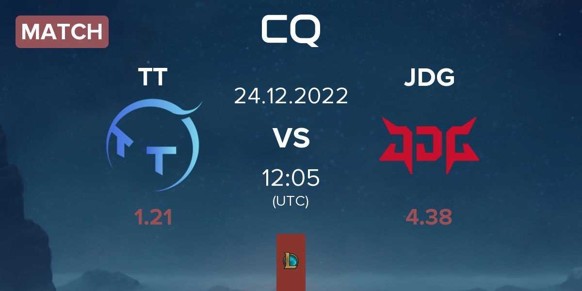 Match ThunderTalk Gaming TT vs JD Gaming JDG | 24.12