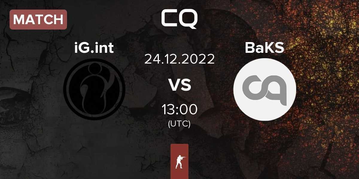 Match Invictus Gaming International iG.int vs BakS eSports BaKS | 24.12