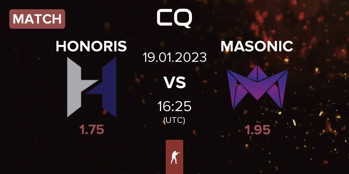 Match HONORIS vs MASONIC | 19.01