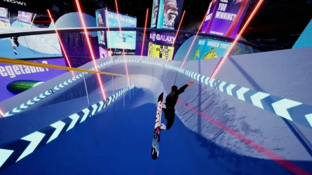 Carveout 2160 blends SSX-style tricks with sci-fi snowboarding chaos