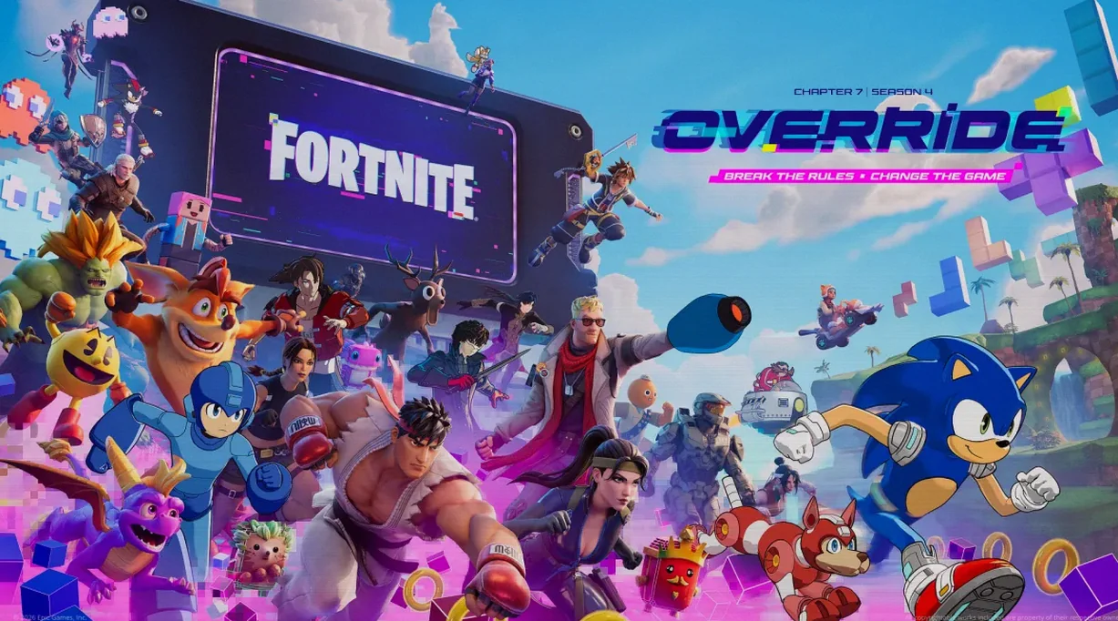 Fortnite Override Brings Sonic, Mega Man, Persona, and Kingdom Hearts Crossovers