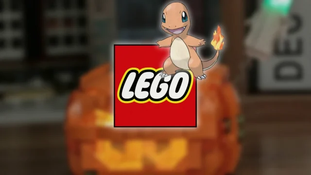 LEGO Fan Builds Charmander From a Pumpkin Lantern Set