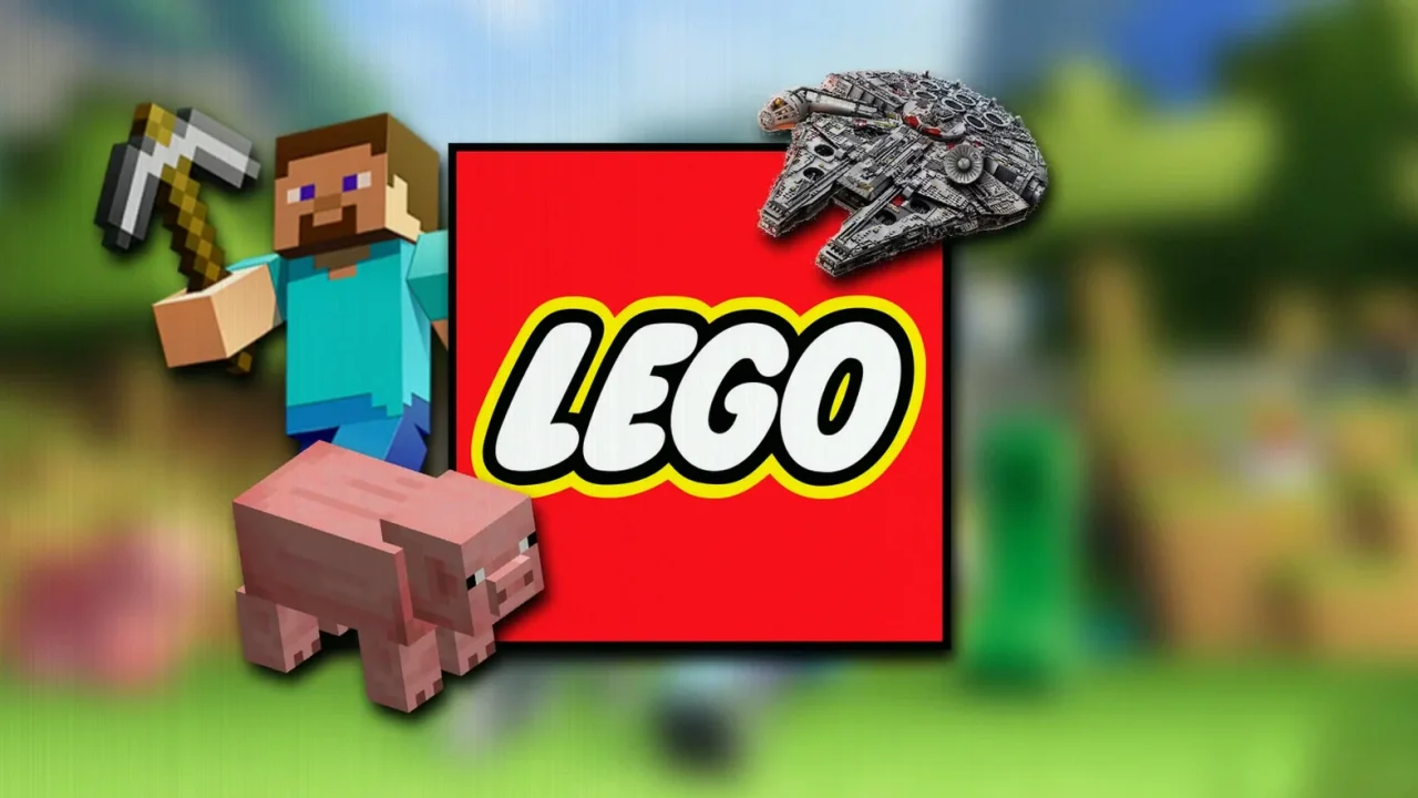 LEGO Fan Rebuilds Minecraft Pig House as a Millennium Falcon