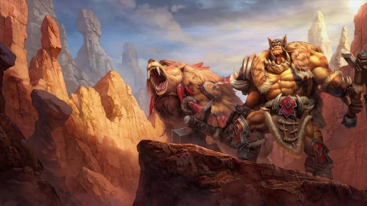 Warcraft Rexxar and Misha Statue Arrives in 2027