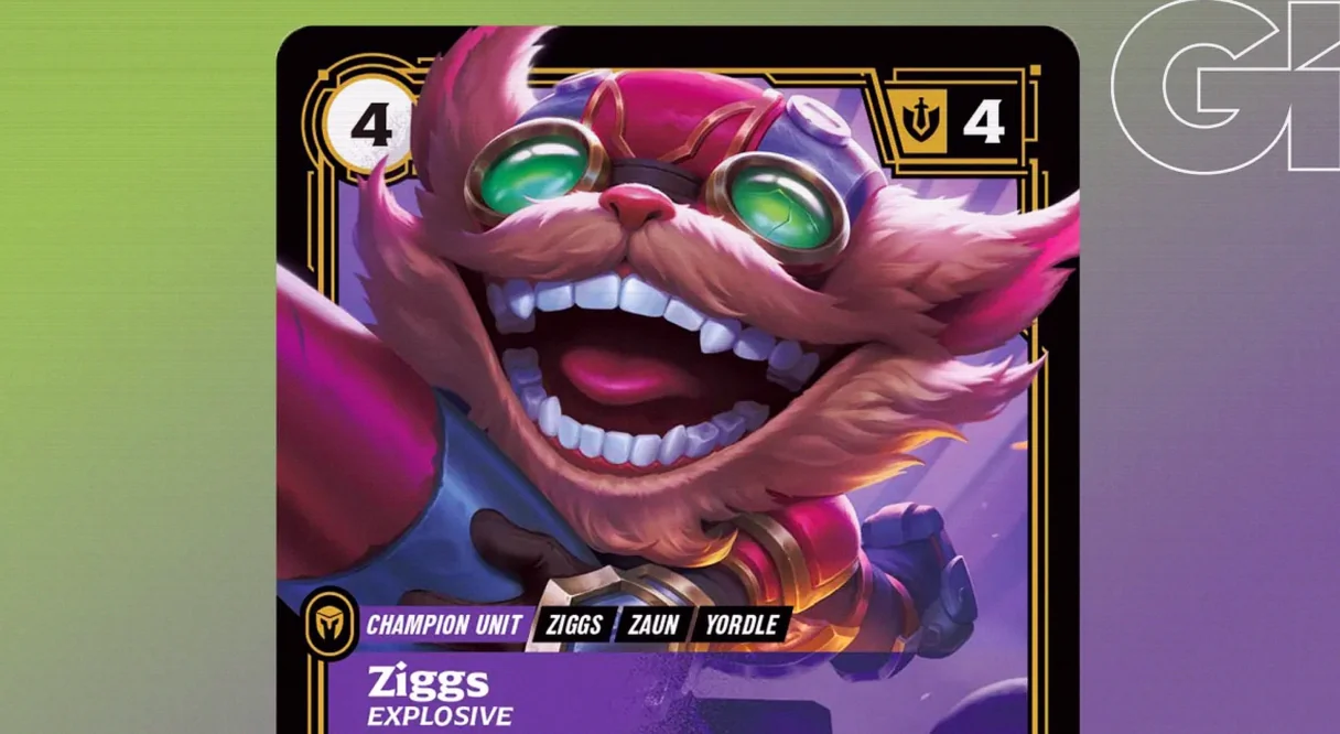 Riftbound Radiance Reveals Ziggs, Explosive Champion Card